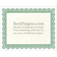 8.5 x 11 Certificate Paper - Green 25 Sheets per Pack